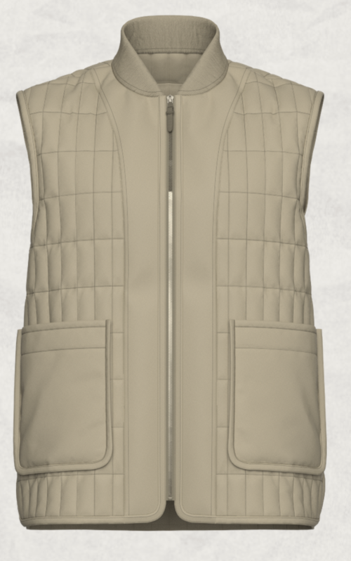 Fashion Quilted Sleeveless vest Jacket