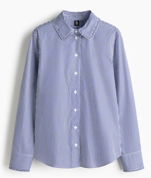 Ruffled Collar Womens Casual Shirt