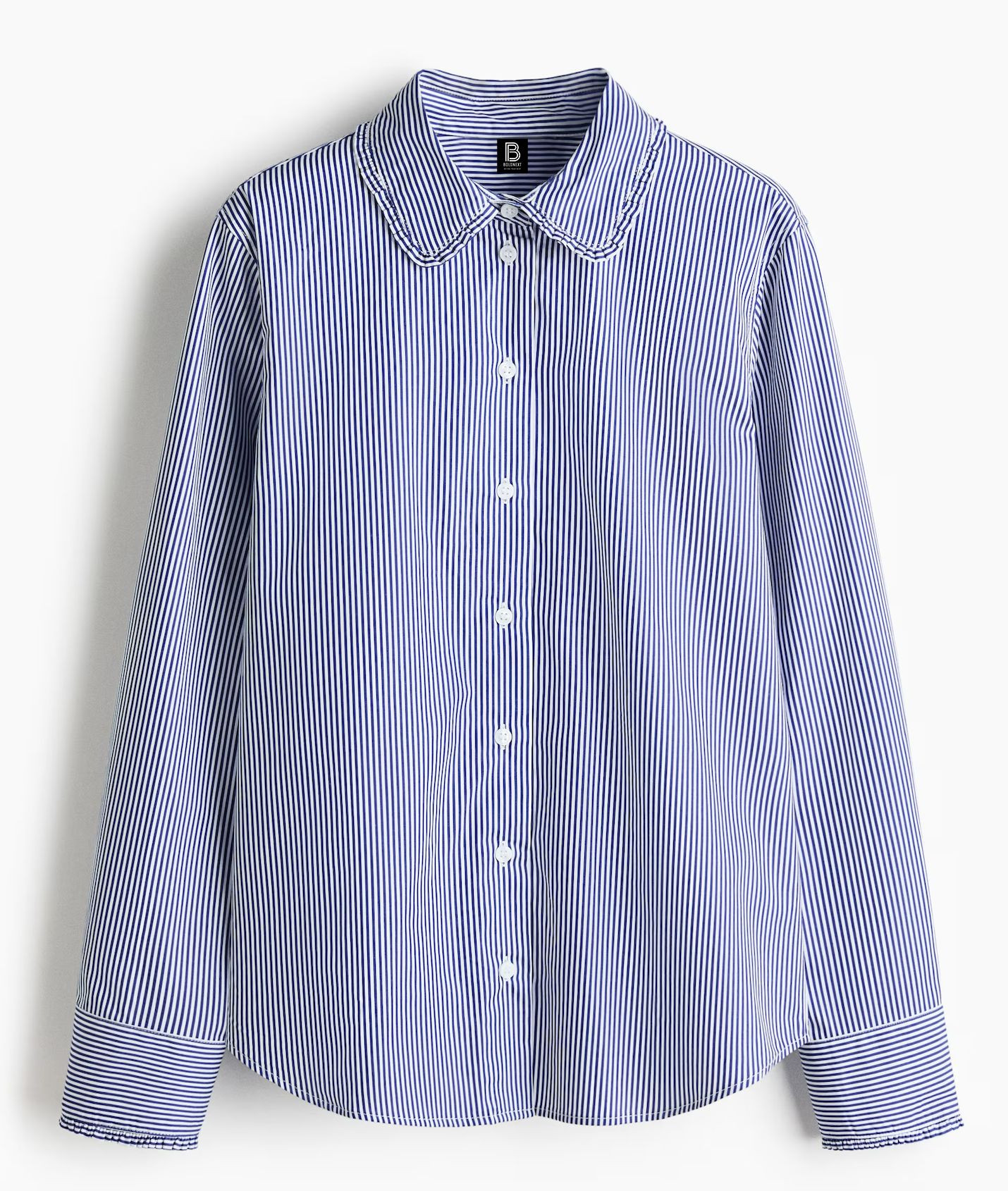 Ruffled Collar Womens Casual Shirt