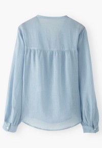 Popover Hi-Low Hem Blouse