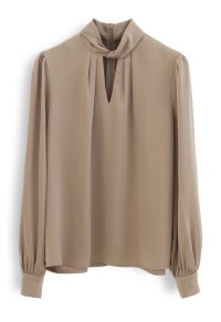 Mock Neck Blouse