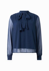 Womens Chiffon Turtle Neck Blouse