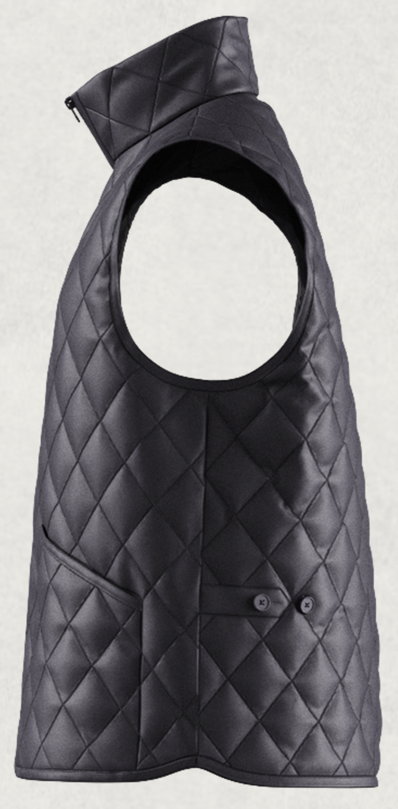 Diamond Quilted Vest Jacket